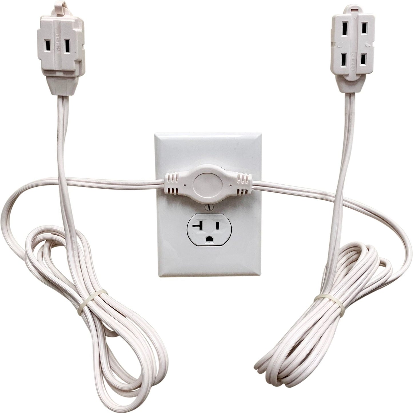 Twin Head Double Extension Cord for Home Office & Behind the Bed & Sofa (USA only) - W4W Products 