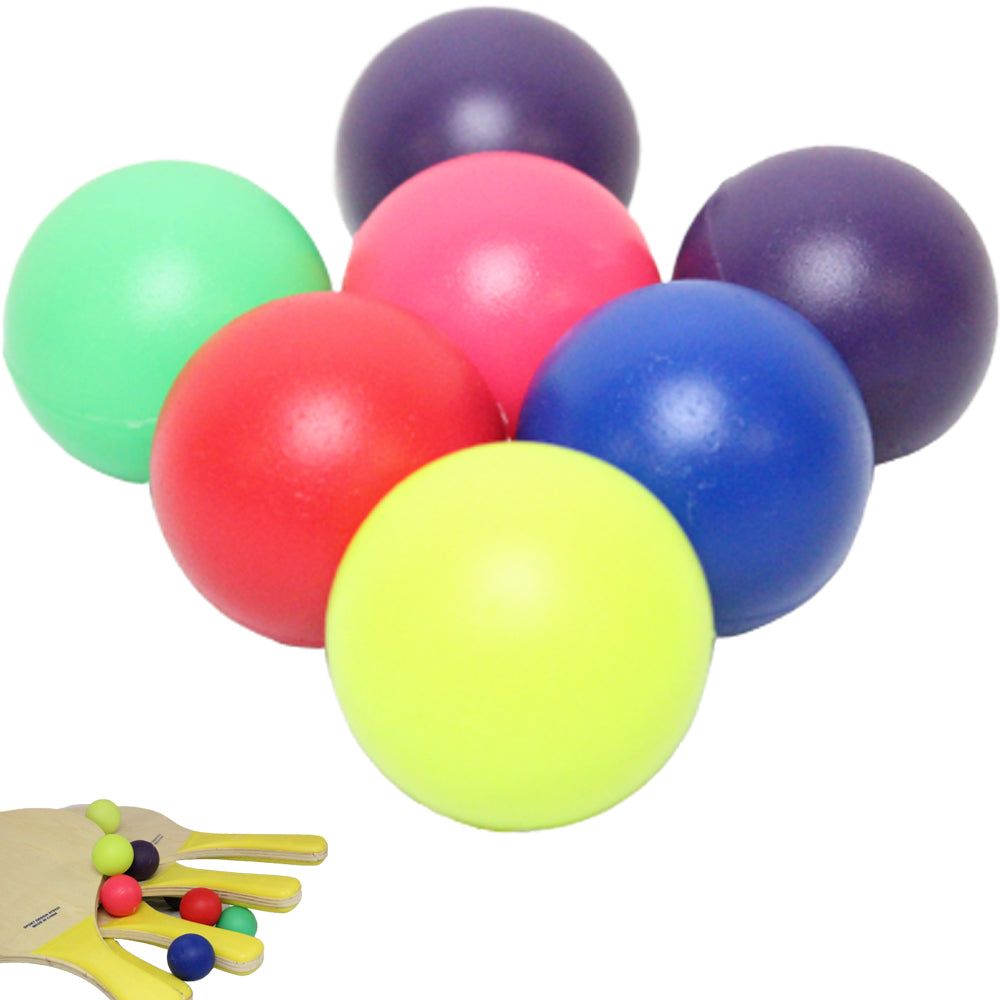 W4W Beach Paddle Ball replacement balls – Extra Balls for Pro Kadima & Smashball Racket (Set of 7 Balls) - Ages 15+ - W4W Products 