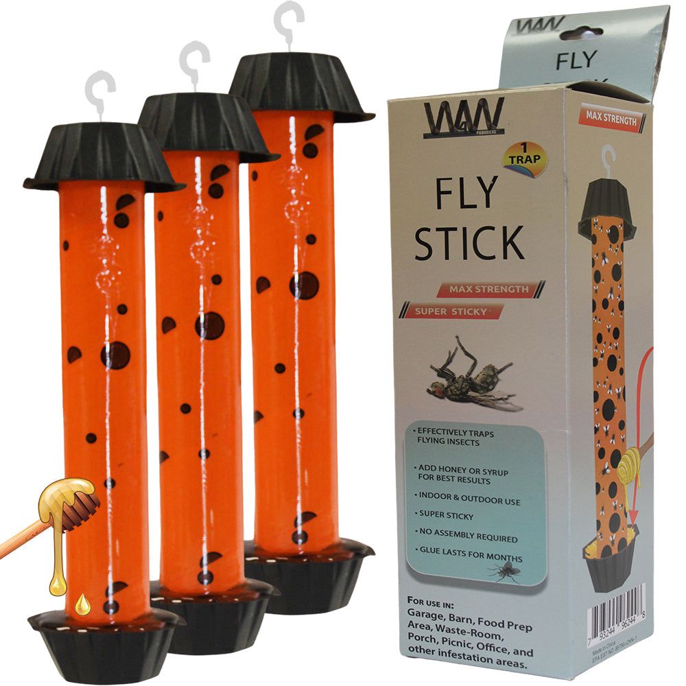 W4W Jumbo Fly Stick - 3 Pack - W4W Products 