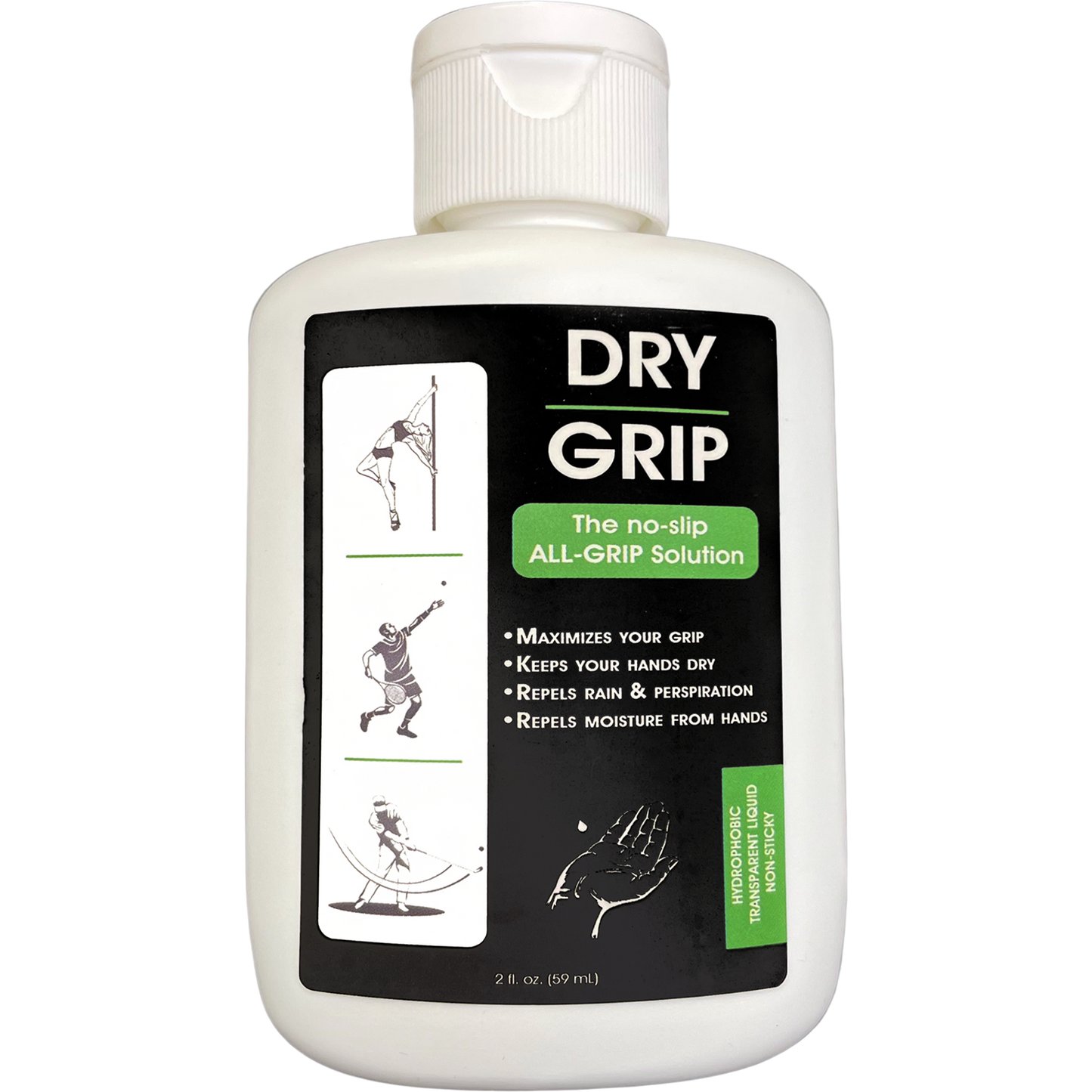 #original_alt_text# - Dry Grip & Pole Grip Solution – Transparent, Non Sticky, Anti-Slip Solution for Pole Dancing, Tennis, Golf and all Sports - Repels Sweat & Moisture from Hands - W4W Products 